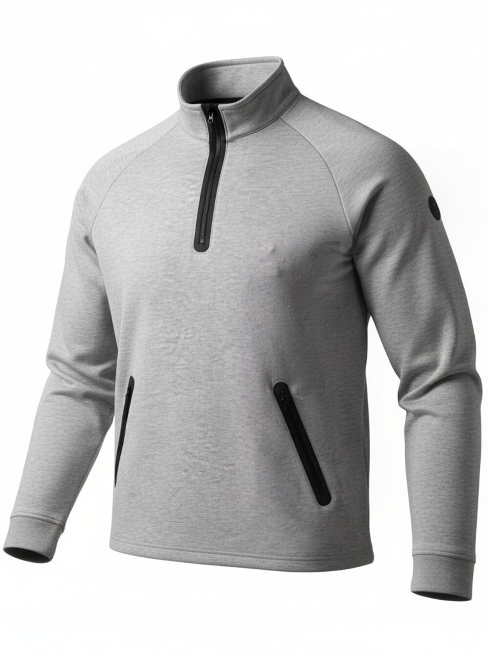 Alfani Causal Heather Grey 1/4 Zip